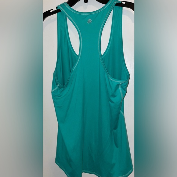 ATHLETA TURQUOISE MEDIUM WORKOUT TOP. - Picture 2 of 6